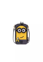 FION Minions Kevin &amp; Banana Denim with Leather Mobile Phone Bag