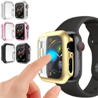 Case Screen Film For Apple Watch 40mm 44mm Series 5 4 Screen Protector Coverage Bumper Case for iWatch 44mm 40mm Cover