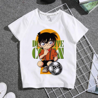 2025 Năm Mới Cotton Cổ Tròn Tay Ngắn T Áo Thun TT3310 Phim Hoạt Hình Nhật Bản Mùa Hè Thám Tử Lừng Da