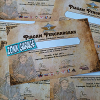 Piagam penghargaan acara CB Demak bersatu anniversary 7th 2025