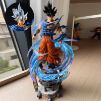 New 46cm Anime Dragon Ball Figure Gk Ultra Ins Son Goku Action Figurine Son Goku'S Life Pvc Collectibles Model Oversized Statue