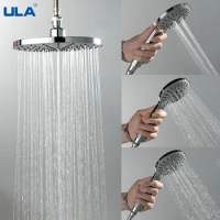 ULA Handheld Shower Head Set High Pressure 3 Mode Adjustable Bath Shower Jets Removable Filter Water Saving