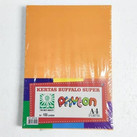 KERTAS BUFALLO PHYTON POLOS UKURAN A4 / BUFALLO POLOS A4 / KERTAS BUFALLO (PAK KUNING TUA