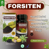 FORSITEN Obat Herbal Hipertensi Darah Tinggi Formula Terbaru 30 Kapsul dengan Ekstrak Mengkudu Daun 
