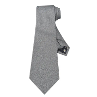 【Paul Smith】PAUL SMITH 細紋設計搭配內裡雛菊真絲混紡領帶(寬版/銀)