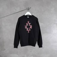 Sweater MARCELO BURLON COUNTRY OF MILAN LOGO SNAKE RED BLACK SWEATSHIRT 100% ORIGINAL S