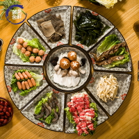 家用創意陶瓷拼盤年夜飯團圓大拼盤和風餐具組合海鮮大擺盤碗套裝