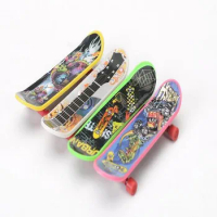 6pcs Mini Finger Board Skateboards Kids Fingerboard Fascinating Toys Hot Style Tech Skate Board