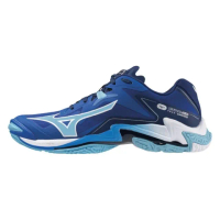 【MIZUNO 美津濃】羽球鞋 男鞋 運動鞋 排球鞋 LIGHTNING 藍 V1GA240101