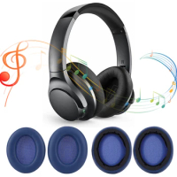 1 Pair Replacement Ear Cushion Memory Foam Headphone Earpads Headset Ear Cushions for Anker Soundcore Life 2 Q20 Q20+ Q20I Q20BT