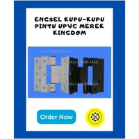 Engsel Kupu Kupu Pintu UPVC Kingdom Hitam Putih Engsel Pintu UPVC Kuat Mudah Pasang Hitam