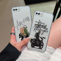 Compatible With For iPhone 7 8 Plus Phone Case Stylish Motorcycle Series TPU Soft Transparent Phone 