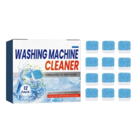 12/24Pcs Washing Machine Cleaner Tablets Deep Cleaning Washer Machine Remove Dirt Detergent Cleaner Washer Tablets