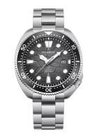 LIGE FOXBOX 男女通用不鏽鋼潛水員石英手錶，黑色錶盤，不鏽鋼錶鍊，30m 防水