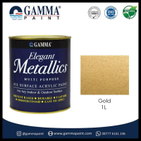 New Elegant Metallics - Gold - 1L Cat Duco Metalik Nc Besi & Kayu Original