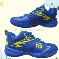 Sepatu Badminton RS Jeffer JF 890 / 891 JR Junior Original Warna Biru Tua