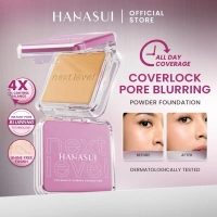 KIYOWO - ￼[NEW] Hanasui Next Level Coverlock Powder Foundation - Porefect Blur, Flawless Looking & 4