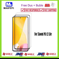 MAXFEEL Tempered Glass Full Cover Dan Clear Xiaomi 12 Lite isi 2 Pcs