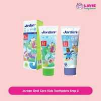 Jordan Oral Care Kids Toothpaste Step 2 – Pasta Gigi Anak 6-12 Tahun | Fluoride Aman, Rasa Menyenang