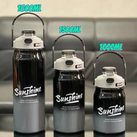 กระบอกน้ำพกพา กระติกน้ำร้อน ขนาด 1L 1.5L 1.8L เกรดSUS316 กระติกน้ำเก็บอุณหภูมิเย็น/ร้อน พร้อมหลอด มี