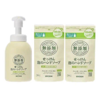 日本【MIYOSHI】無添加泡沫洗手乳3入組(1瓶350ml+2補充包220ml)