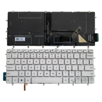 New For DELL XPS 13 9380 9370 9305 7390 Laptop US English Keyboard Backlit white