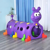 Mainan Terowongan Mini Plastic Tunnel Anak H2302 Bermain Playground Ungu
