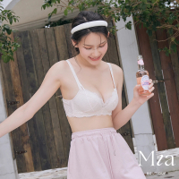 【Mia Boutique】蜜桃氣泡水｜清新花漾蕾絲深邃軟鋼圈內衣