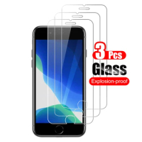 3Pcs For iPhone SE 2022 2020 Tempered Glass Screen Protector Shield For Apple iPhone 6 6S 7 8 Plus Protective Glass Film 9H