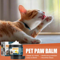 50g Pet Paw Care Cream Healthy Pet Paw Balm Pet Foot Care Paws Balm Protection Wax Protective Care Cat Foot Oil Pad Balm Do A6K9