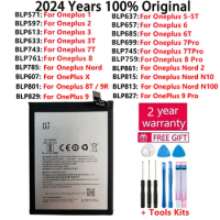 Original Battery For Oneplus one 1+ For OnePlus 1 2 3 1+3 One Nord 2 N10 X 3 3T 5 5T 6 6T 7 7T 8 8T 9 9R 9RT Pro Plus Batteries