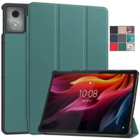 For Lenovo Tab K11 Plus Tablet Case 11.45 inch 2024 Slim Tri-Fold Flip Magnetic Smart Leather Cover 