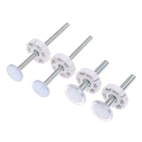 1/4pcs White M8 M10 Baby Gate Spare Kit Pressure Fit Spindles & Screw Bolts For Safety Gates