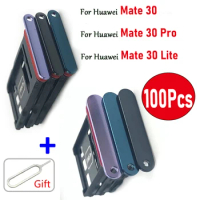 100Pcs，NEW For Huawei Mate 30 50 Pro SIM Card Tray Slot Holder Adapter Accessories Replacement part For Mate 30 Lite