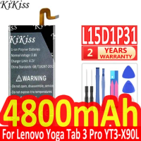 KiKiss Battery for Lenovo Yoga Tab 3 Pro 3Pro YT3-X90L YT3-X90F YT3-X90X X90 Tab3 Pro Tab3Pro 4800mAh L15D1P31 Battery