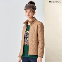 Master Max 車線菱格紋毛料鋪棉外套(8227074)