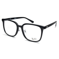 【RayBan 雷朋】方框光學眼鏡 成毅同款(黑#RB5419D 2000-54mm)