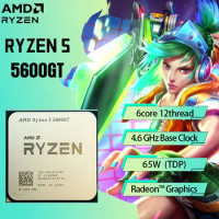 AMD Ryzen 5 5600GT NEW R5 5600GT 3.6GHz Six-Core Twelve-Thread 65W CPU Socket AM4 New but without cooler