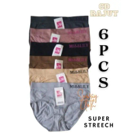 New 6Pcs Celana Dalam Wanita Dewasa Bahan Rajut Super Streech Misslily - CD Rajut Midi Berkualitas