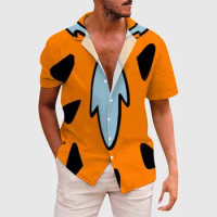 Men'S Summer Bowling Ball Printed Regular Casual Hawaiian Shirt Beach Vacation Button Up Shirt Male Floral Tops 2024 New