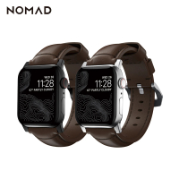 【NOMAD】Apple Watch 42/44/45/49mm專用HORWEEN皮革錶帶(Apple Watch1-8代&amp;SE&amp;Ultra 全系列適用)