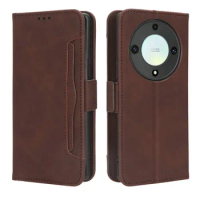 2023 Honor X9a Magic 4 Lite 5 Pro X40 Flip Case Wallet Removable Book Funda Phone Honor X7A X6 X5 X9 A X 8 7 80 X8a 50 Leather C
