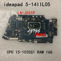 Used For Lenovo ideapad 5-14IIL05 Laptop Motherboard mainboard CPU I5-1035G1 UMA RAM 16G FRU 5B20Y89039