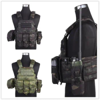 MCBK Emerson LBT6094A style Vest Plate Carrier w 3 pouches Airsoft Painball Military Army Combat Gear MCTP