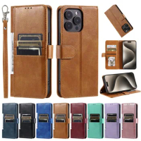 Multiple Card Slots Leather Wallet Phone Case For Sony Xperia 1 5 10 II III IV V Vi 2023 Bags Flip Book Cover