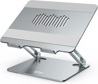 【日本代購】EPN 筆電 平板 支架 鋁合金散熱 最大支援16英吋 灰色