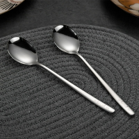 5支家用304不銹鋼勺子創意韓式湯勺套裝長柄餐勺兒童飯勺