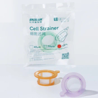 Cell strainer Cell screen screen disposable filter screen independent package laboratory tool with handle 40um70um100um5pcs