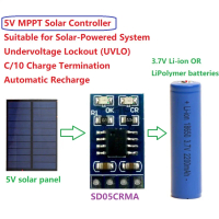 Mppt Solar Controlr 3.7V 4.2V 18650 Lithium Battery