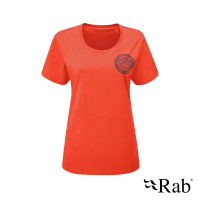 【RAB】Stance 3 Peaks Tee 透氣短袖有機棉T恤 女款 葡萄柚 #QCB62
